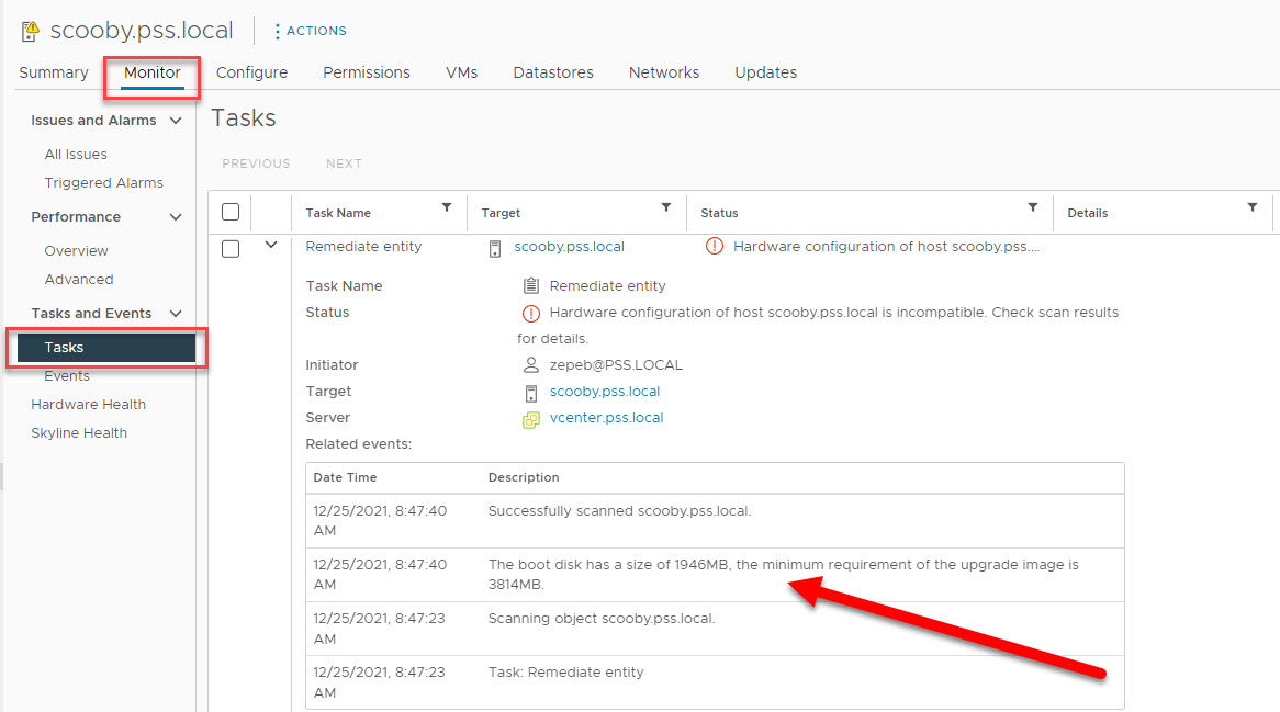Upgrading to ESXi 7 update 2 SD Card Dell VMware Blog