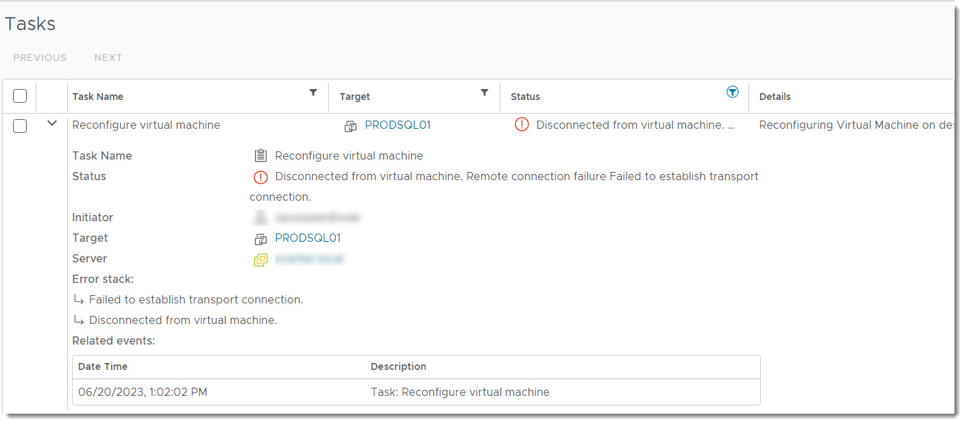 Powered Off VM after expanding disk