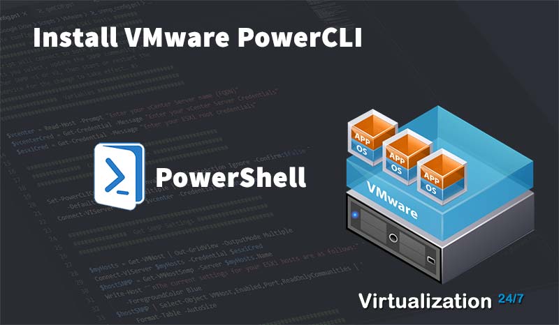 download and install vmware powercli module